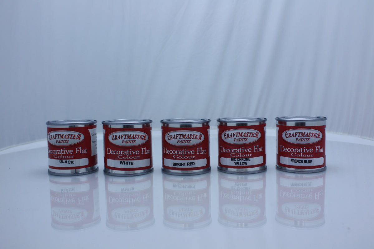 Decorative Flat Colour Basic Starter Set (125ml) Craftmaster Paints